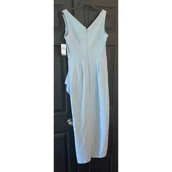 sachin and babi light blue dress Alex Evenings Women Compression Embellished Ruched Sheath Dress Size 8,  Apricot